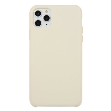 For iPhone 11 Pro Solid Color Solid Silicone Shockproof Case(Antique White)-garmade.com