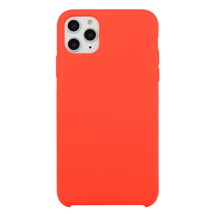 For iPhone 11 Pro Solid Color Solid Silicone Shockproof Case(Red)-garmade.com