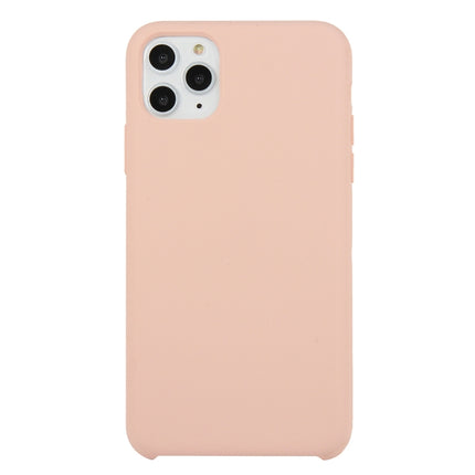 For iPhone 11 Pro Solid Color Solid Silicone Shockproof Case(Sand Powder)-garmade.com