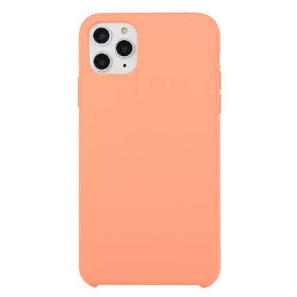 For iPhone 11 Pro Max Solid Color Solid Silicone Shockproof Case(Begonia)-garmade.com