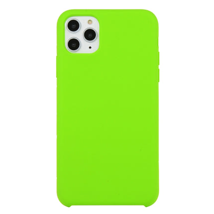 For iPhone 11 Pro Max Solid Color Solid Silicone Shockproof Case(Dark Green)-garmade.com