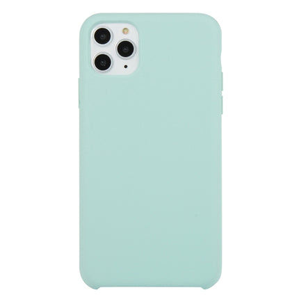 For iPhone 11 Pro Max Solid Color Solid Silicone Shockproof Case(Emerald Green)-garmade.com