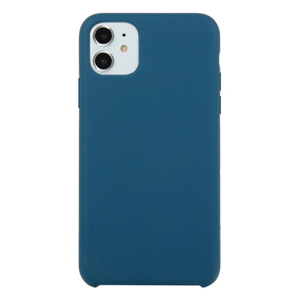 For iPhone 11 Solid Color Solid Silicone Shockproof Case (Deep Sea Green)-garmade.com