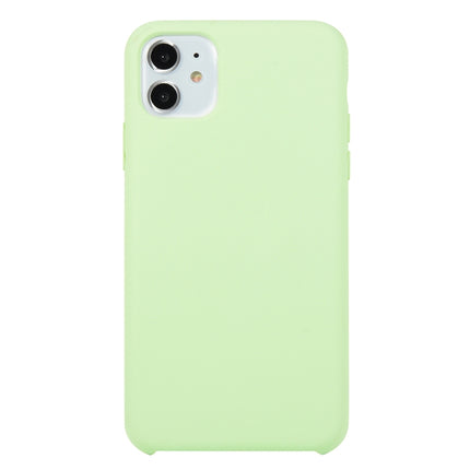 For iPhone 11 Solid Color Solid Silicone Shockproof Case(Mint Green)-garmade.com