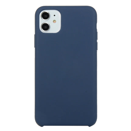For iPhone 11 Solid Color Solid Silicone Shockproof Case(Midnight Blue)-garmade.com