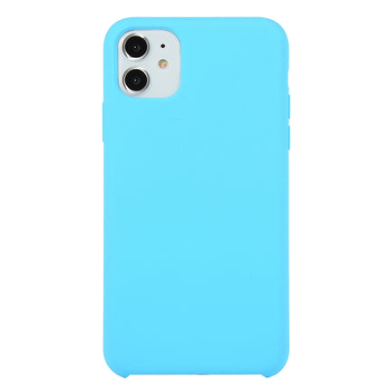 For iPhone 11 Solid Color Solid Silicone Shockproof Case(Sky Blue)-garmade.com