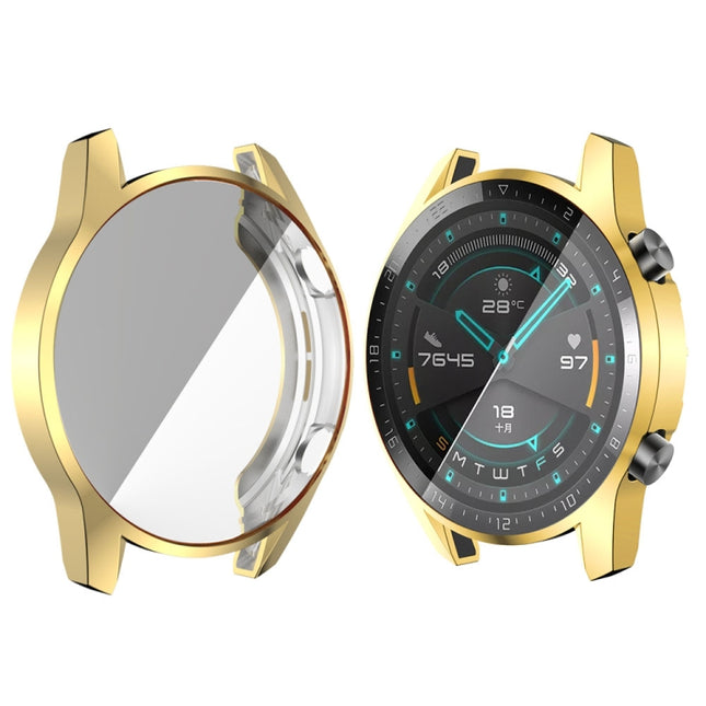 For Huawei Watch GT2 46mm TPU All Inclusive Watch Case(Golden)-garmade.com