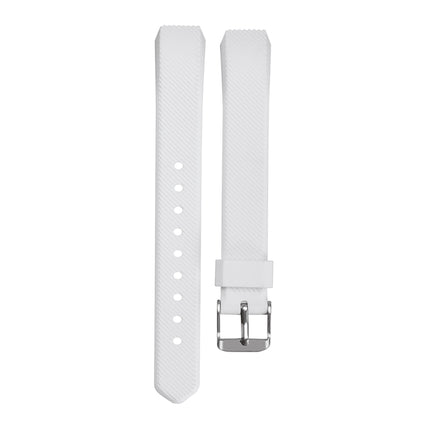 For Fitbit Alta Silicone Replacement Wrist Strap Watchband with Buckle(White)-garmade.com