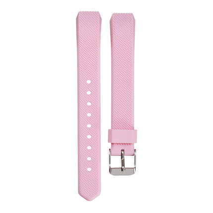 For Fitbit Alta Silicone Replacement Wrist Strap Watchband with Buckle(Pink)-garmade.com