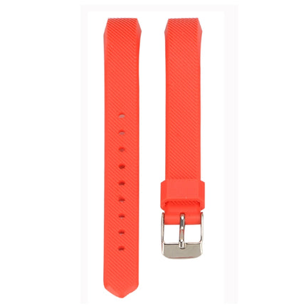 For Fitbit Alta Silicone Replacement Wrist Strap Watchband with Buckle(Red)-garmade.com