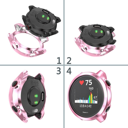For Garmin Forerunner 245 TPU Electroplated Watch Case(Pink)-garmade.com