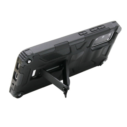 For Galaxy S20 Shockproof TPU + PC Magnetic Protective Case with Holder(Black)-garmade.com
