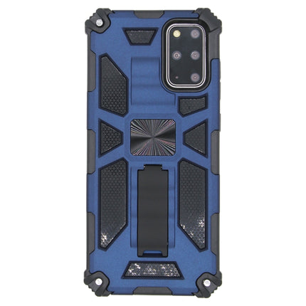 For Galaxy S20 Plus Shockproof TPU + PC Magnetic Protective Case with Holder(Blue)-garmade.com