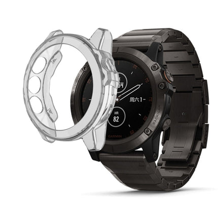 For Garmin Fenix 5X TPU Translucent Watch Case(Transparent)-garmade.com