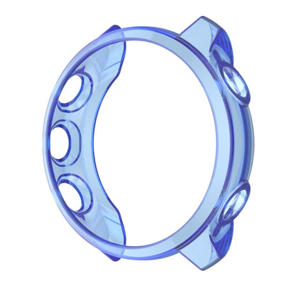 For Garmin Forerunner 245 TPU Translucent Watch Case(Blue)-garmade.com