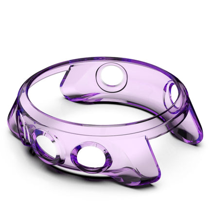 For Garmin Forerunner 245 TPU Translucent Watch Case(Purple)-garmade.com