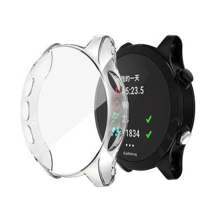 For Garmin Forerunner 935 TPU Electroplated Watch Case(Transparent)-garmade.com