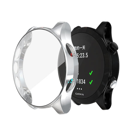 For Garmin Forerunner 935 TPU Electroplated Watch Case(Silver)-garmade.com