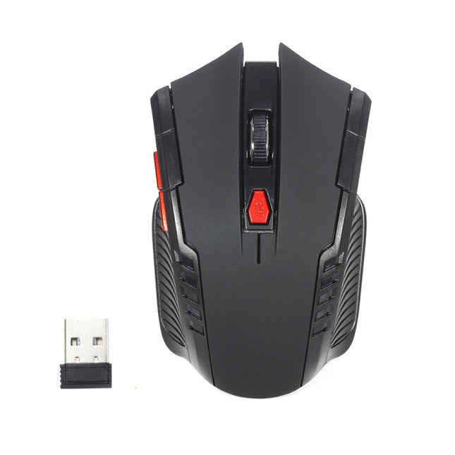 6-keys 2.4G 1600DPI Three-speed Adjustable Wireless Office Mouse(Black)-garmade.com