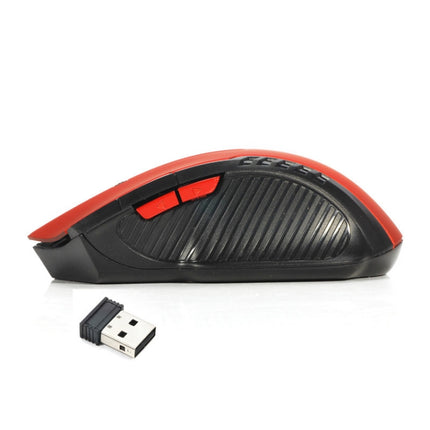 6-keys 2.4G 1600DPI Three-speed Adjustable Wireless Office Mouse(Black)-garmade.com