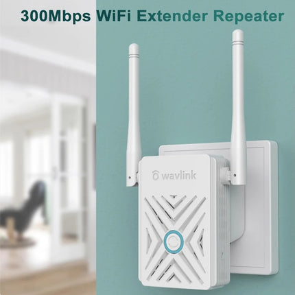 Wavlink WN578W2 300Mbps 2.4GHz WiFi Extender Repeater Home Wireless Signal Amplifier(EU Plug)-garmade.com