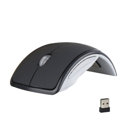 HXSJ ZD-01 1600DPI 2.4GHz Wireless Foldable Mouse(Black)-garmade.com