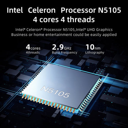 GK3V Pro Windows 11 Pro Mini PC, Intel Celeron N5105 CPU, Memory:16GB+1TB(US Plug)-garmade.com