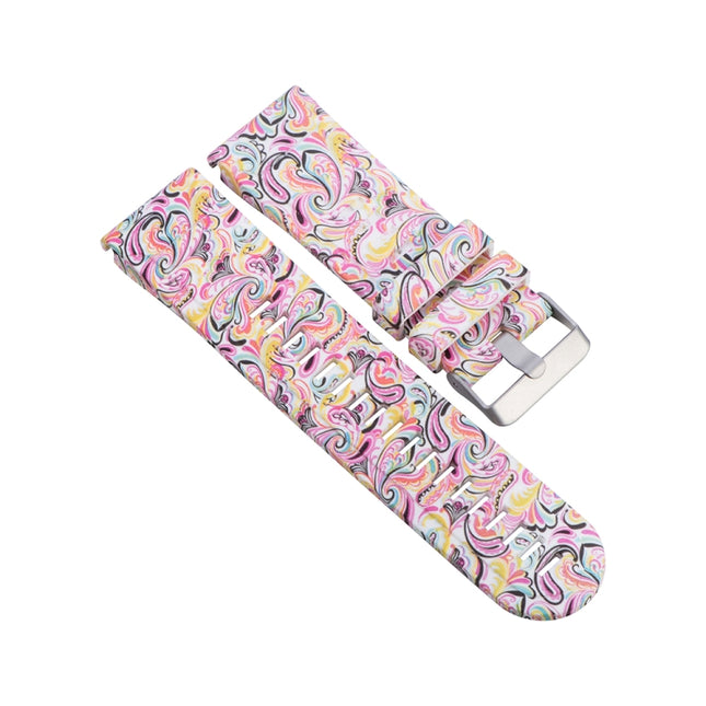 For Garmin Fenix 5X (26mm) / Fenix3 / Fenix3 HR Silicone Replacement Wrist Strap Watchband(Facebook)-garmade.com