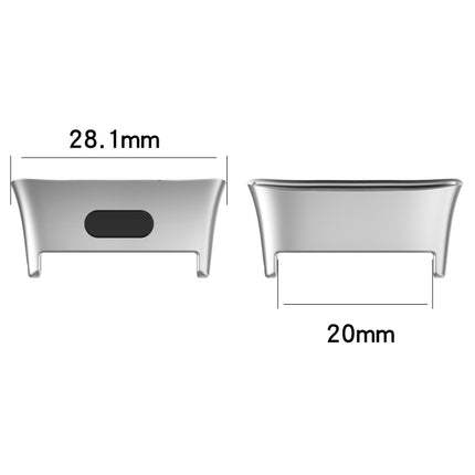 For Xiaomi Redmi Watch 3 / Mi Watch Lite 3 1 Pair Metal Watch Band Connector(Silver)-garmade.com