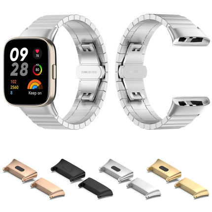 For Xiaomi Redmi Watch 3 / Mi Watch Lite 3 1 Pair Metal Watch Band Connector(Black)-garmade.com