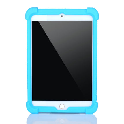 For iPad mini 5 / 4 Tablet PC Silicone Protective Case with Invisible Bracket(Sky Blue)-garmade.com