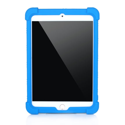 For iPad mini 5 / 4 Tablet PC Silicone Protective Case with Invisible Bracket(Dark Blue)-garmade.com