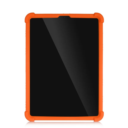 For iPad Pro 11 inch （2018） Tablet PC Silicone Protective Case with Invisible Bracket(Orange)-garmade.com