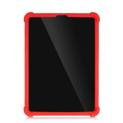 For iPad Pro 11 inch （2018） Tablet PC Silicone Protective Case with Invisible Bracket(Red)-garmade.com