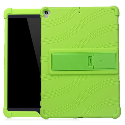 For iPad 10.2 / 10.5 Tablet PC Silicone Protective Case with Invisible Bracket(Green)-garmade.com