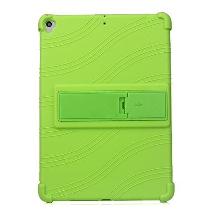 For iPad 10.2 / 10.5 Tablet PC Silicone Protective Case with Invisible Bracket(Green)-garmade.com