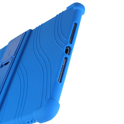 For iPad 10.2 / 10.5 Tablet PC Silicone Protective Case with Invisible Bracket(Sky Blue)-garmade.com