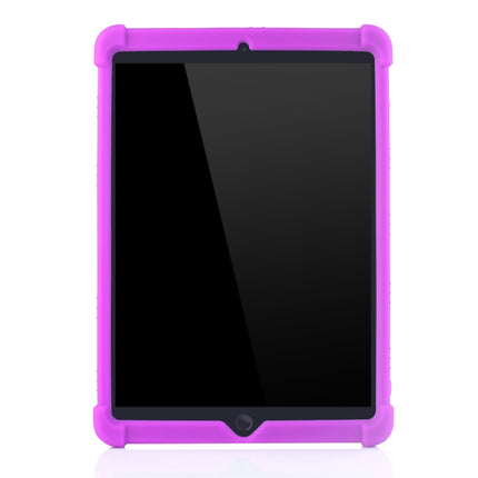 For iPad 10.2 / 10.5 Tablet PC Silicone Protective Case with Invisible Bracket(Purple)-garmade.com