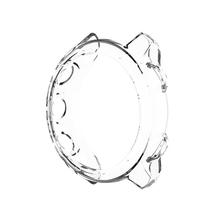 For Garmin Forerunner 245 / 245M Smart Watch Silicone Protective Case(Transparent White)-garmade.com