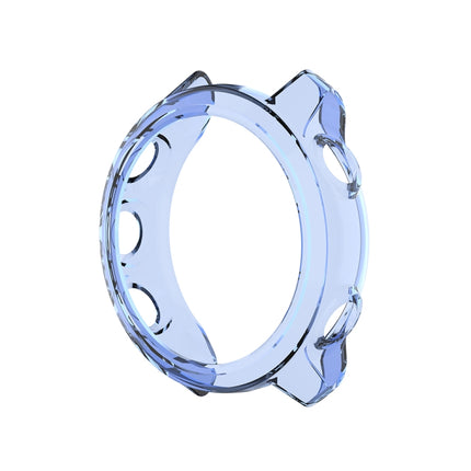 For Garmin Forerunner 245 / 245M Smart Watch Silicone Protective Case(Transparent Blue)-garmade.com