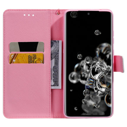 For Galaxy S20 Ultra 3D Painting Horizontal Flip Leather Case with Holder & Card Slot & Lanyard(Red Rose)-garmade.com