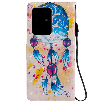 For Galaxy S20 Ultra 3D Painting Horizontal Flip Leather Case with Holder & Card Slot & Lanyard(Wind Chimes)-garmade.com