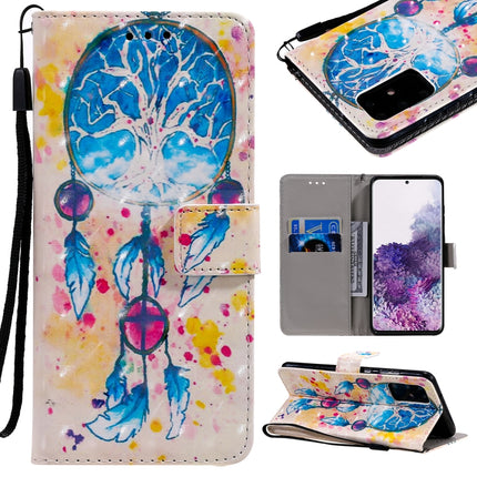 For Galaxy S20+ 3D Painting Horizontal Flip Leather Case with Holder & Card Slot & Lanyard(Wind Chimes)-garmade.com