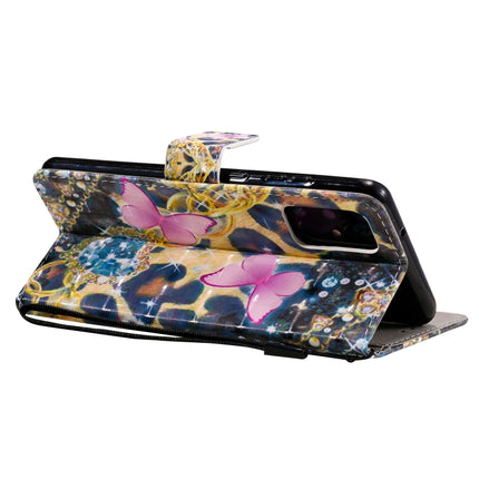 For Galaxy S20+ 3D Painting Horizontal Flip Leather Case with Holder & Card Slot & Lanyard(Pink Butterflies)-garmade.com