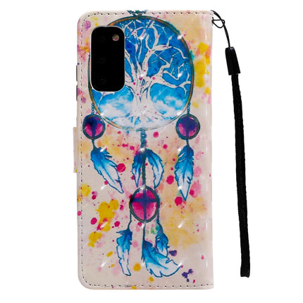 For Galaxy S20 3D Painting Horizontal Flip Leather Case with Holder & Card Slot & Lanyard(Wind Chimes)-garmade.com