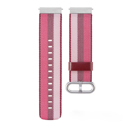 For Garmin Vivoactive 3 Nylon Replacement Wrist Strap Watchband with Buckle(Red)-garmade.com