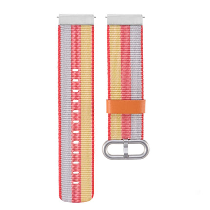 For Garmin Vivoactive 3 Nylon Replacement Wrist Strap Watchband with Buckle(Yellow)-garmade.com