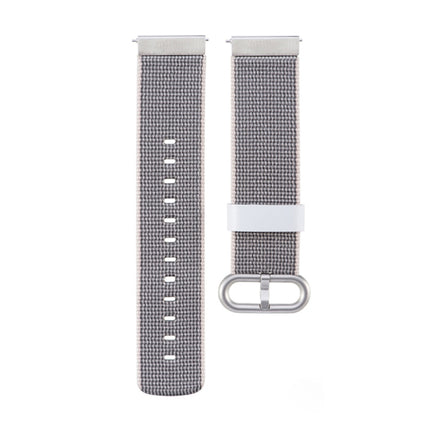 For Garmin Vivoactive 3 Nylon Replacement Wrist Strap Watchband with Buckle(Grey)-garmade.com