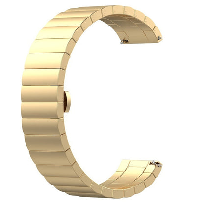 For Garmin Vivoactive 3 Metal Replacement Wrist Strap Watchband(Gold)-garmade.com