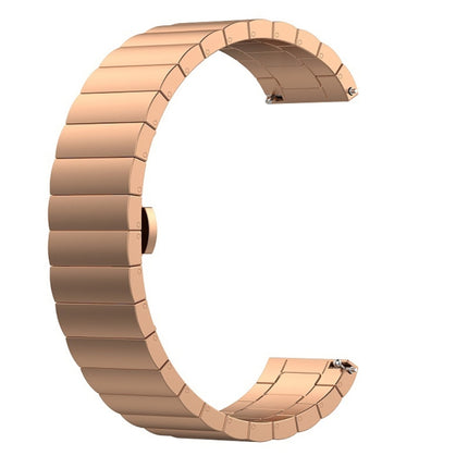 For Garmin Vivoactive 3 Metal Replacement Wrist Strap Watchband(Rose Gold)-garmade.com